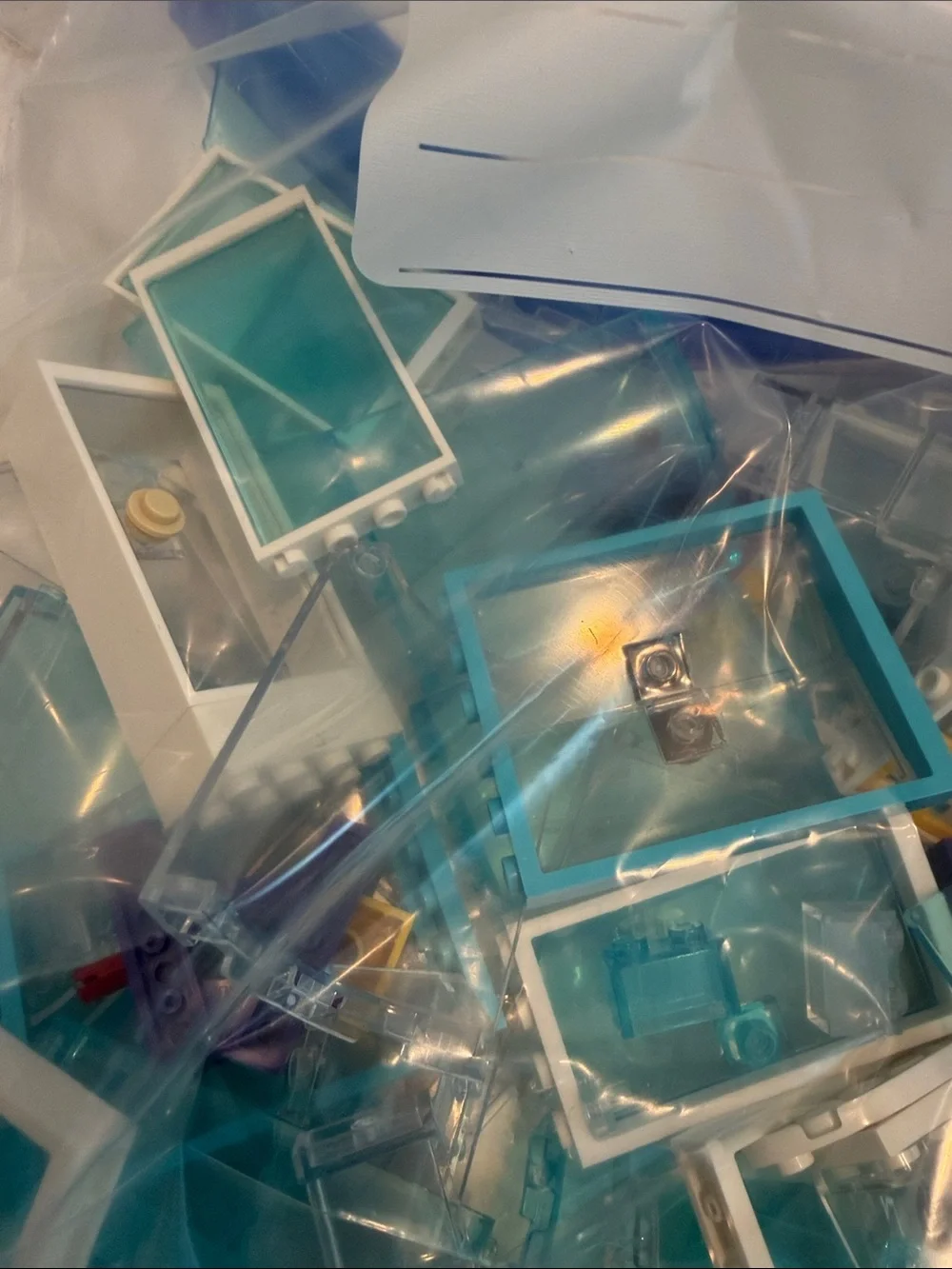 LEGO LOT Miscellaneous Clear Windows & Doors Building Bricks